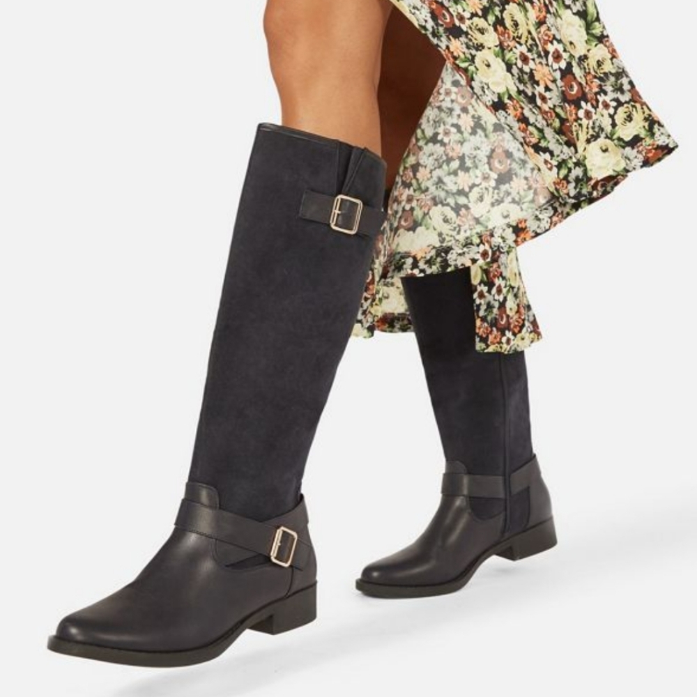 🖤NEW JustFab Raelynn Flat Boot sz 7.5
